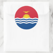 I-Kiribati-Flagge, Flagge Kiribatis Runder Aufkleber (Tasche)