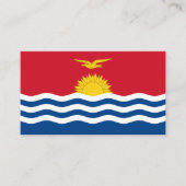 I-Kiribati-Flagge, Flagge Kiribatis Visitenkarte (Vorderseite)