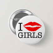 I KISS GIRLS BUTTON (Vorne & Hinten)