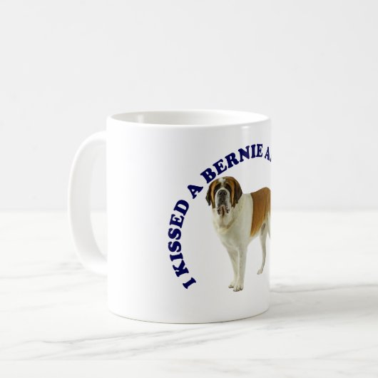 I Kissed a St Bernard Kaffeetasse (Vorderseite Links)