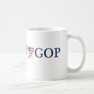 I klassische weißer Kaffee-Tasse Liebe GOP Kaffeetasse