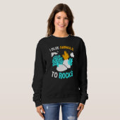 I Kleben von Tieren an Felsen - Fischtank oder Rif Sweatshirt (Vorne ganz)