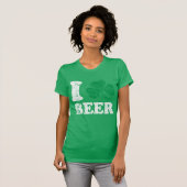 I Kleeblatt Beer Irish St Patricks Day T-Shirt (Vorne ganz)