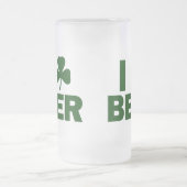 I Kleeblatt-Bier Mattglas Bierglas (Mittel)