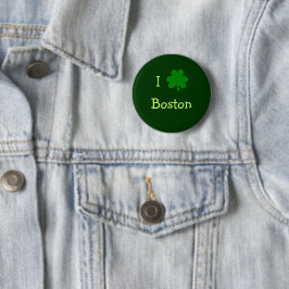 I Kleeblatt Boston Green St Patricks Day Button