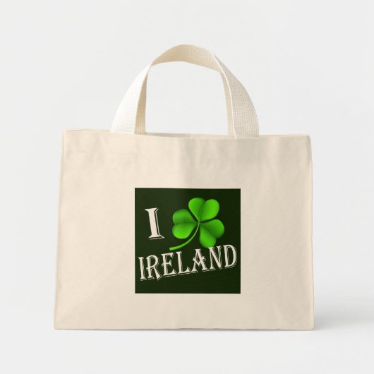 I Kleeblatt Ireland wt ttcent Mini Stoffbeutel (Vorne)