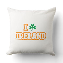 "I [KLEEBLATT] IRLAND" Drehkissen
