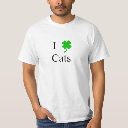 I Kleeblatt-Katzen T-Shirt (Vorderseite)