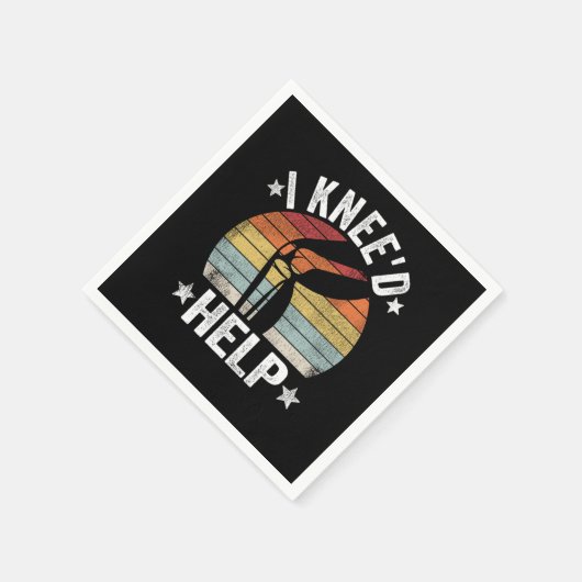 I Kneed Help Knee Surgery Joint Replacement Funny Serviette (Ecke)