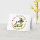 I knew who I was this morning, but I've changed Karte (Gelbe Blume)