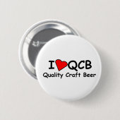 I Knopf der Liebe-QCB (Qualitäts-Handwerks-Bier) Button (Vorne & Hinten)