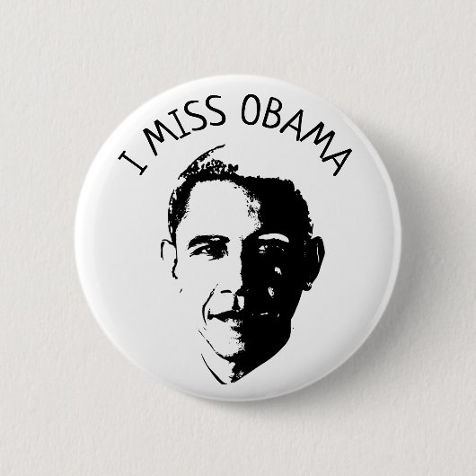 I Knopf Fräulein-Barack Obama Button (Vorderseite)