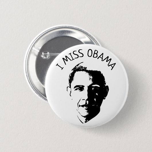 I Knopf Fräulein-Barack Obama Button (Vorne & Hinten)
