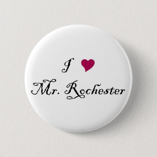I Knopf Herz-Herrn Rochester Button (Vorderseite)