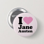 I Knopf Liebe-Janes Austen Button (Vorne & Hinten)