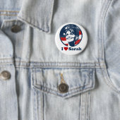 I Knopf Liebe-Sarahs Palin Button (Beispiel)