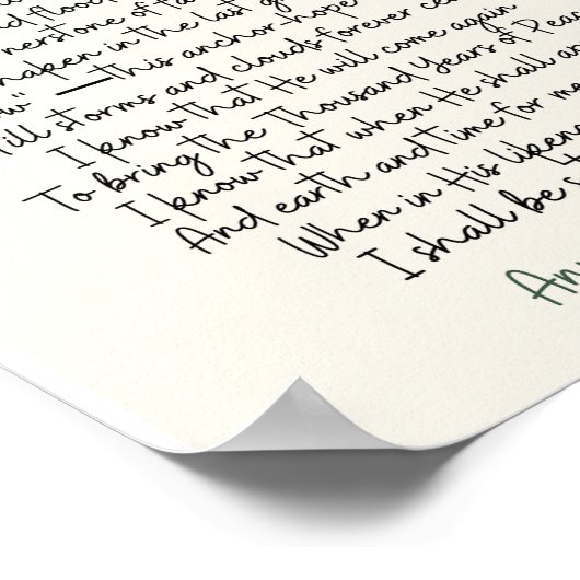 "I Know" Annie Johnson Flint Value Poster (Matte) (Ecke)