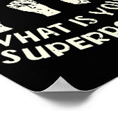 I Know ASL What is Your Superpower Awareness Sign Poster (Ecke)