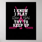 I know I play like a girl Poster (Vorne)