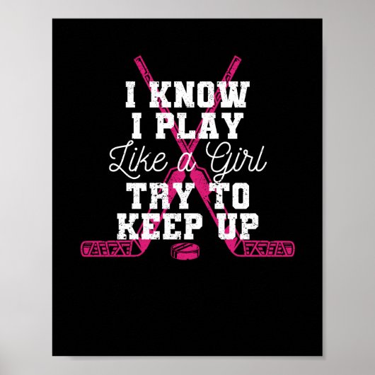 I know I play like a girl Poster (Vorne)