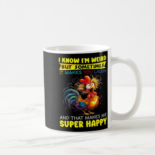 I Know I'm Weird But Sometimes It Makes You Laugh Kaffeetasse (Rechts)