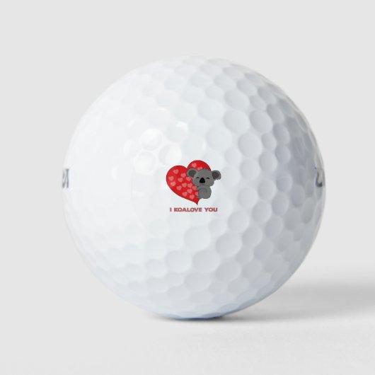 I Koalove You Golfball (Vorderseite)