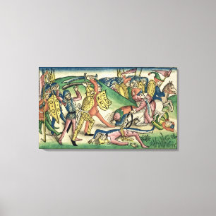 I Könige 15 Krieg 16 zwischen ASA und Baasha, von Leinwanddruck