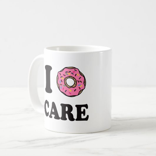 I Krapfen-Sorgfalt lustig Kaffeetasse (Vorderseite Links)