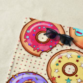 I Krapfen-Sorgfalt-niedlicher lustiger Strandtuch (Beispiel)