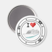 I Kreuzfahrtschiffe der Liebe Magnet (Vorderseite/Rückseite)
