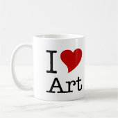 I Kunst der Liebe-(i-Herz) Kaffeetasse (Links)