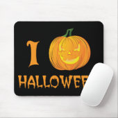 I Kürbis Halloween - lustige i-Herz-Parodie Mousepad (Mit Mouse)