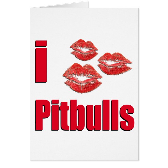 I küsst Liebe Pitbull Hunde, Lippenstift (Vorne)