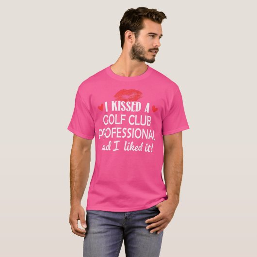 I Küsste einen Golfclub Beruflich Verheiratet Vera T-Shirt (Vorne ganz)