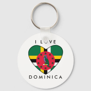 I   L O V E, D O M I N I C A SCHLÜSSELANHÄNGER