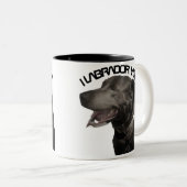 I Labrador Zweifarbige Tasse (VorderseiteRechts)