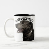 I Labrador Zweifarbige Tasse (Links)