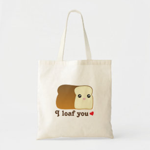 I Laib Sie Kawaii Brot-lustiges Tragetasche