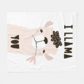 I Lama Sie Fleecedecke (Vorderseite (Horizontal))