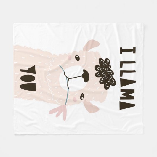 I Lama Sie Fleecedecke (Vorderseite (Horizontal))