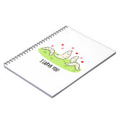 I Larvae You Funny Larvae Liebe Puff Notizblock (Linke Seite)