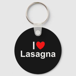I Lasagne der Liebe-(Herz) Schlüsselanhänger