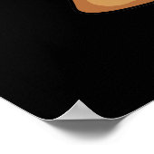 I Lava Puns Funny Geology Volcano Pun Dark BG Poster (Ecke)