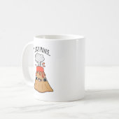 I Lava Puns Funny Geology Volcano Pun Kaffeetasse (Vorderseite Links)