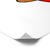 I Lava Rock and Roll Funny Volcano Pub Poster (Ecke)