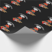 I Lava Rock and Roll Funny Volcano Pun Dark BG Geschenkpapier (Ecke)