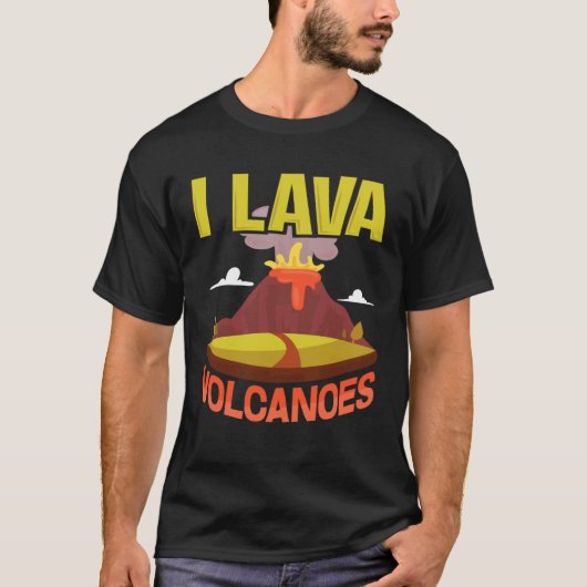 I Lava Volcanoes  Fun Pun Geology Geode T-Shirt (Vorderseite)