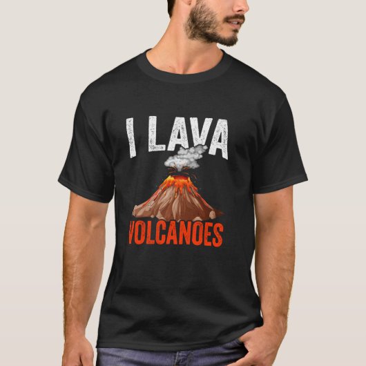 I Lava Volcanoes Geologist Earth Scientist Geology T-Shirt (Vorderseite)