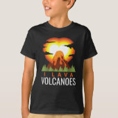 I Lava Vulcanoes Volcano Geologist T-Shirt (Vorderseite)