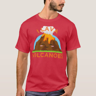 I Lava Vulkane Geologen Grafik Mineralogie Schrei T-Shirt